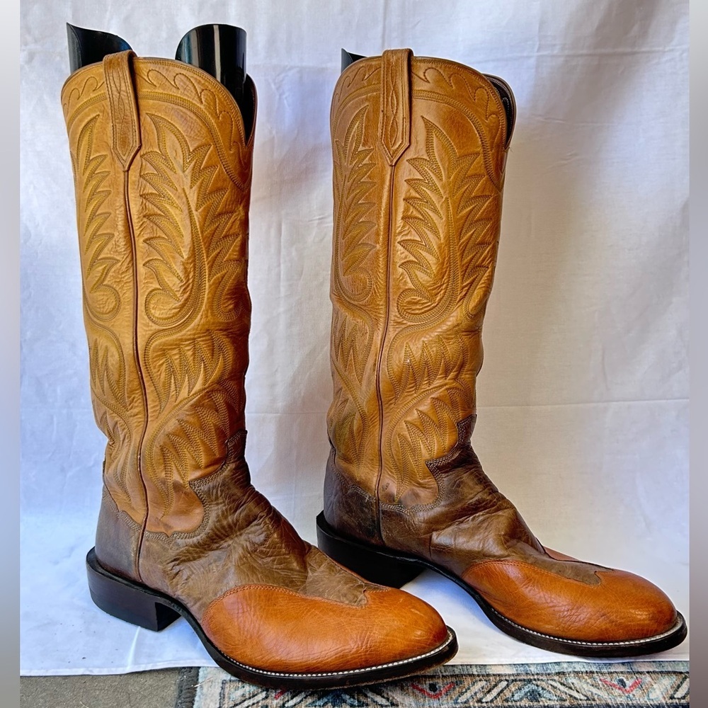 Vintage Paul Bond 04 Custom Cowboy Boots Men’s 11.5/12D Handmade Western USA - Picture 2 of 11